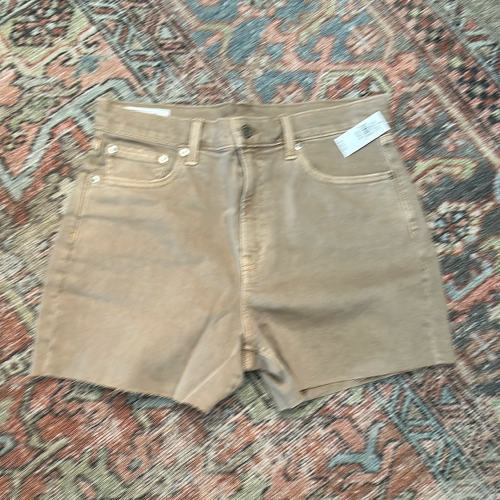 GAP women khaki colored denim shorts